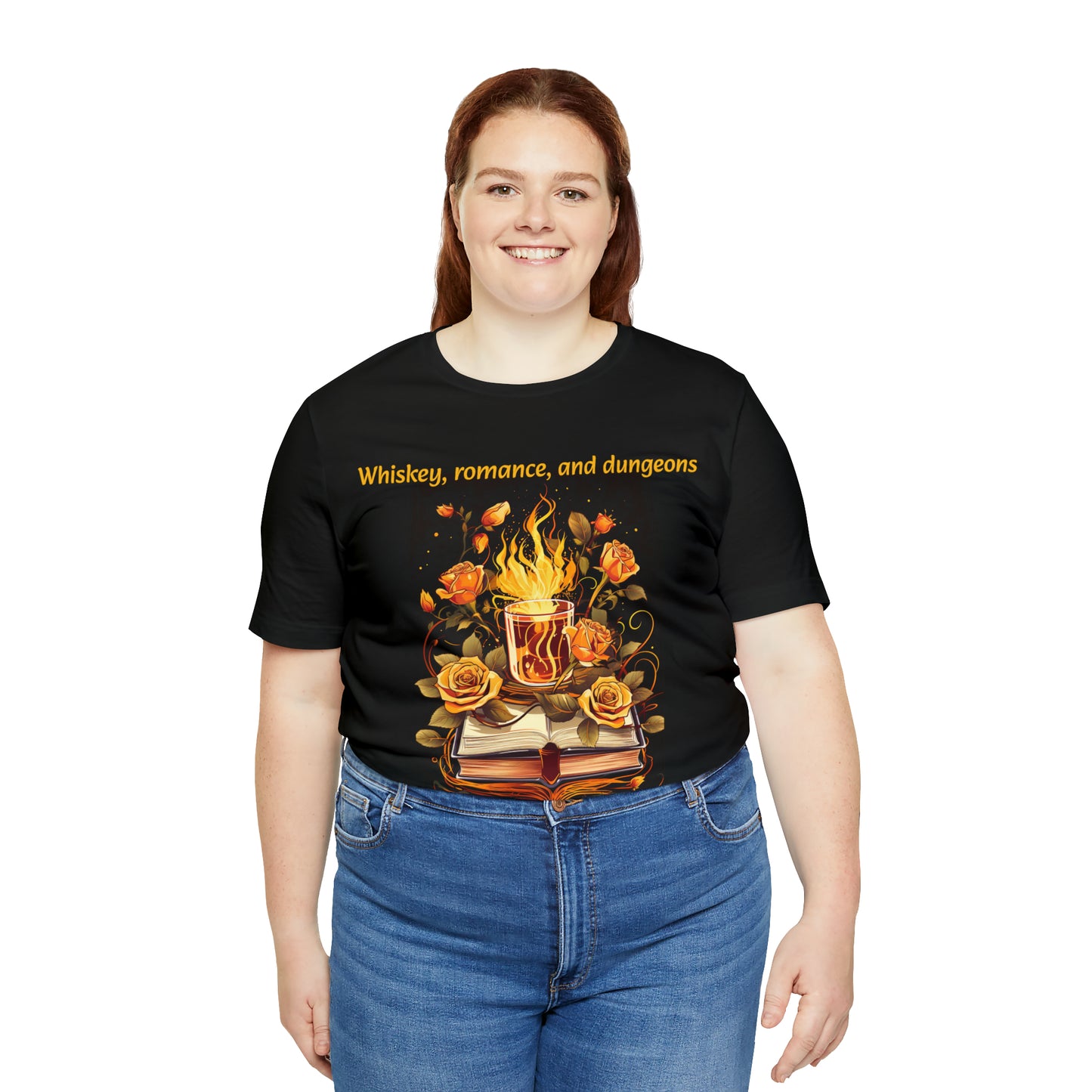 Whiskey, romance, and dungeons T-Shirt