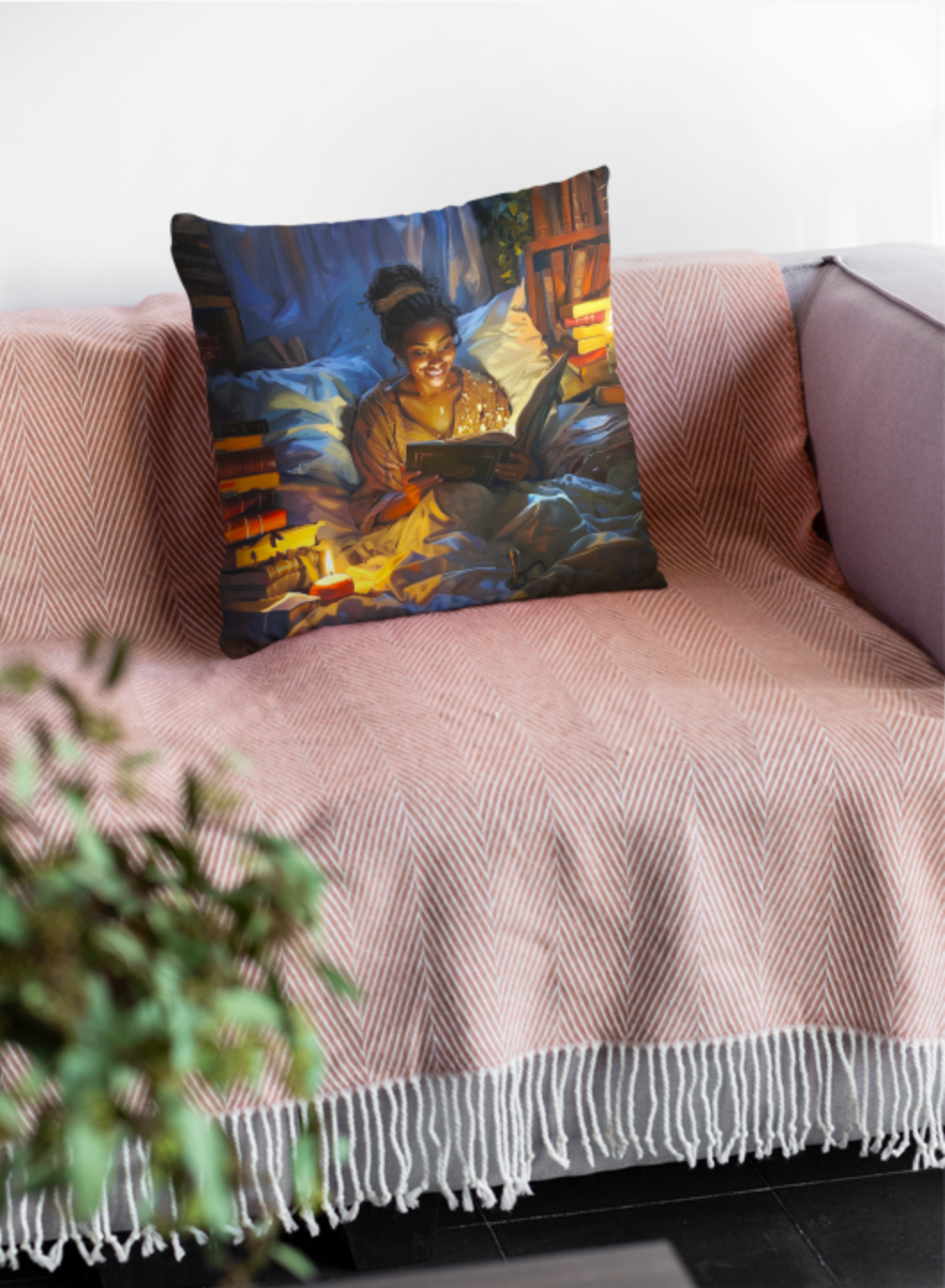 The Bookish Queen Pillow